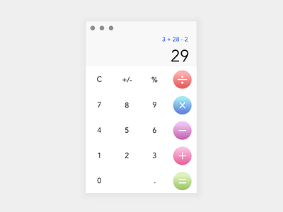 Calculator UI challenge calculator ui daily challenge gradient design