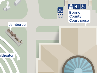 Courthouse Plaza Map map wayfinding