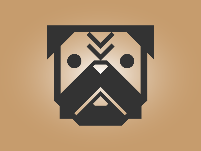 Obey the Pug dog illustration icon pug