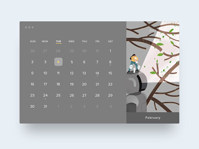 HELLO2020calendar ·February |sprout and artificial intelligence
