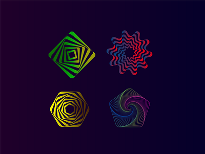 Experimenting Shape Swirl akilvarman dark ui design illustration swirl ui