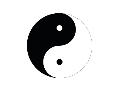 Hands on Illustration, The Ying Yang chinese logo illustration logo