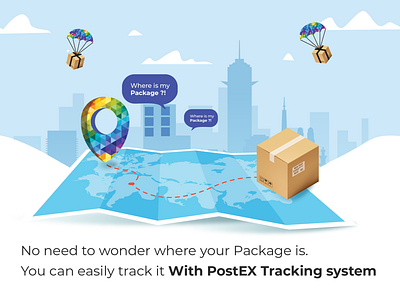 Postex - Track Package illustration