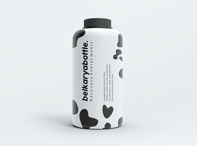 Milk Bottle Design Mockup brand branding design milk minimal mockup