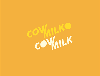CoMilko Logo brand branding design logo milk minimal mockup typography vector