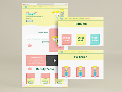 Marck's Teens home page design branding clean ui ux web design