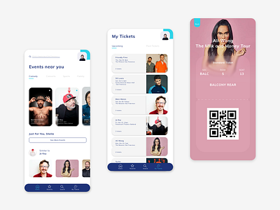 Event App adobe xd app design ios ui ux