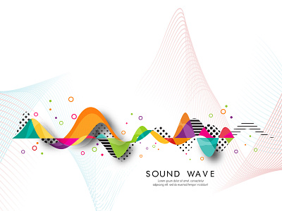 Abstract sound wave 2d 2dart abstact abstract advertisement advertising art artdigital branding creative design digitalartist digitalpainting flat illustration illustrator minimal poster typography vector