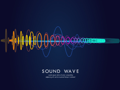 New Sound Wave abstact abstract advertisement advertising art background design branding creative design digitalartist illustration illustrator minimal poster sound sound design sound wave vector