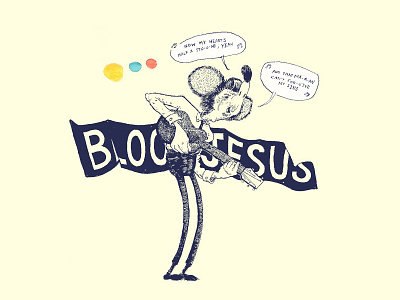 "Blood of Jesus Records" art bloodofjesus comics comix illustration ink mouse print records watercolor