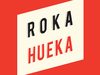 Roka Hueka band branding cd logo music rock ska t shirt