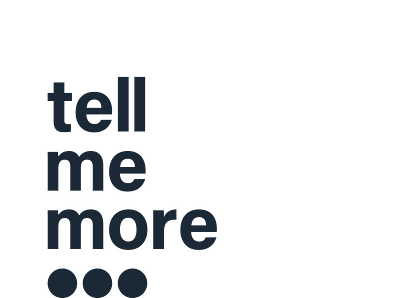 Tell Me More branding logo small business