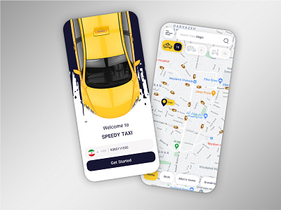 Speedy Taxi app design ui