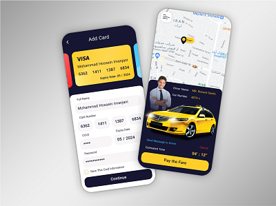 Speedy Taxi app design ui