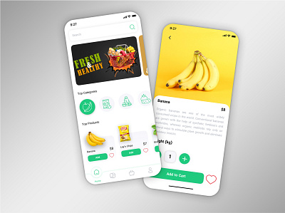 Online Shopping app design ui