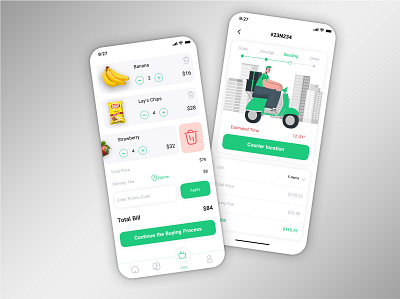 Online Shopping app design ui