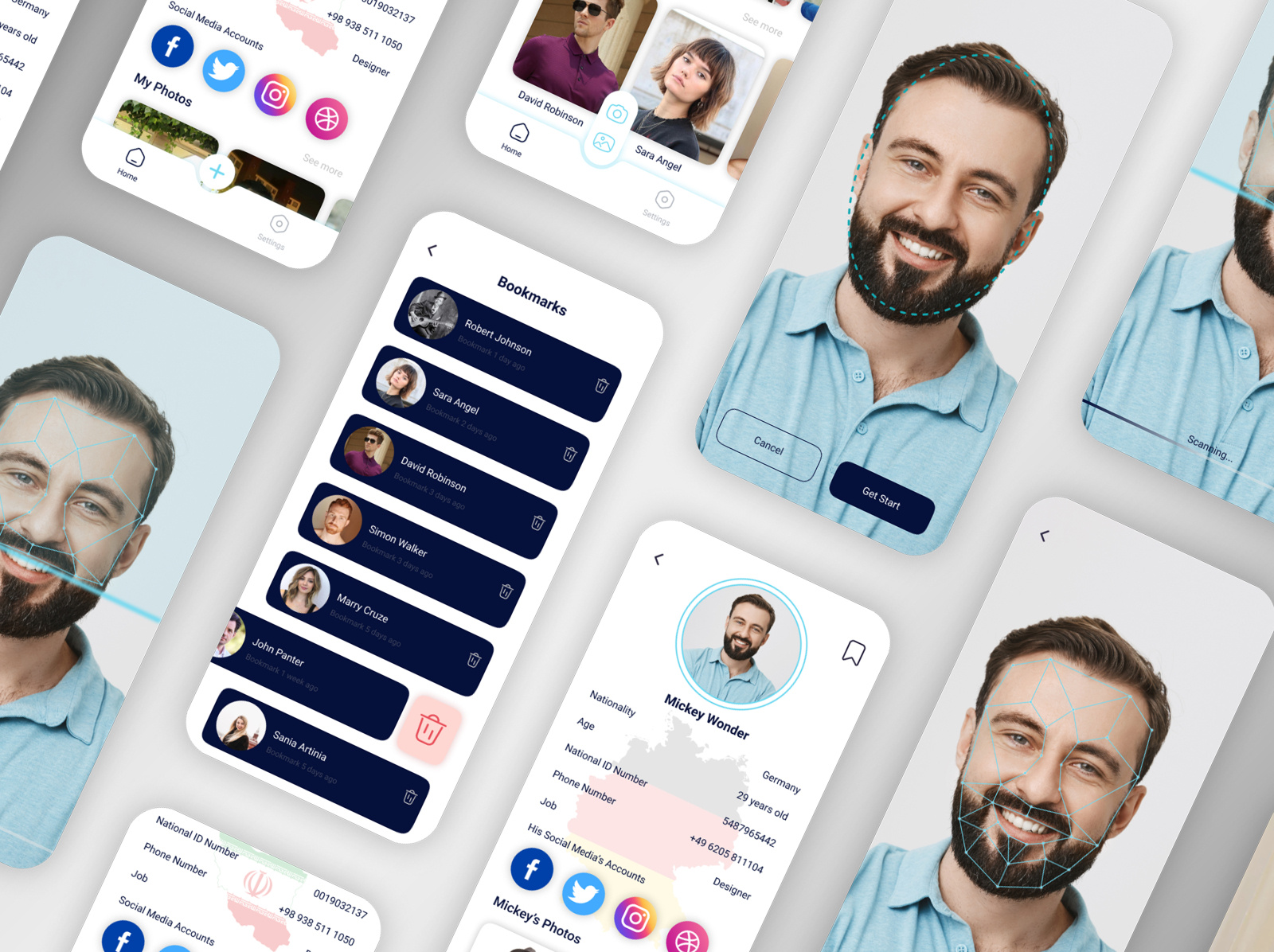 Face Recognition App by Mohammad Hossein imanjani on Dribbble