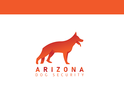 Logo for ARIZONA dog security branding design golden ratio logo minimalist vector