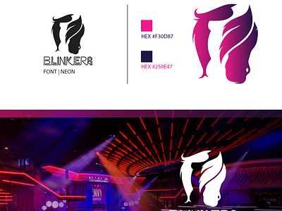 Logo for Blinkers strip club branding design logo minimalist vector versatile