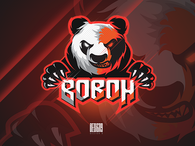 Mascot Panda Preview branding design esportlogo esports logo mascot character mascot logo streamer twitch overlay twitch.tv versatile