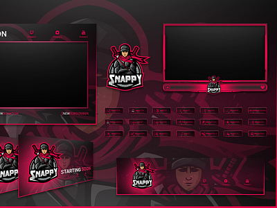 Stream Overlays for snappy esportlogo esports mascot character mascot logo overlays streamer streamers streaming twitch logo twitch overlay twitch.tv twitchcon