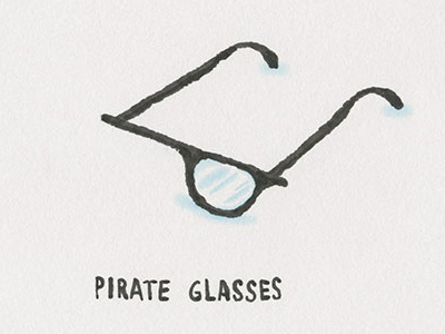 Glasses cyclops glasses pirate
