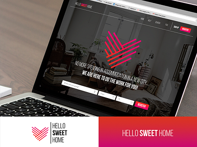 Hello Sweet Home logo and branding branding logo web design