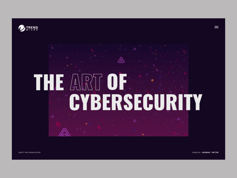 The Art of Cybersecurity - Trend Micro animation art big type concept cybersecurity data gradient interface invision invisionstudio landing page layout typography ui web web design webgl website