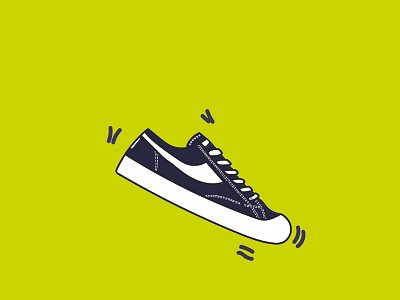 Sepatu Compass branding design flat icon illustration vector