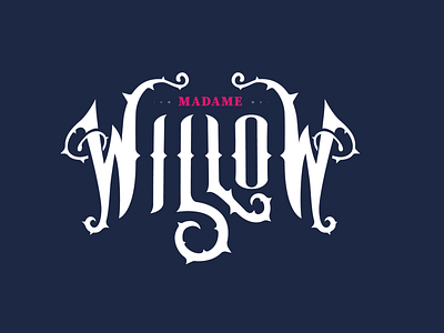 Madame Willow Logo branding logo magic thorns victorian
