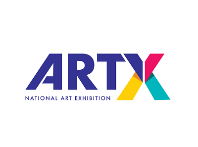 National Art Exhibition - Primary Mark branding logo vector