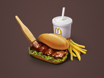McDonald's food gui icon photoshop