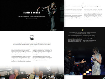 College Dropout debut kanye west layout web design