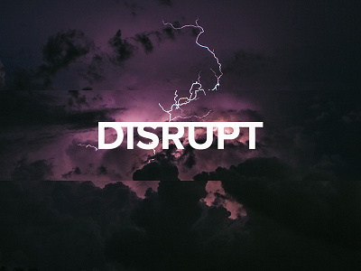 Disrupt agency branding logo