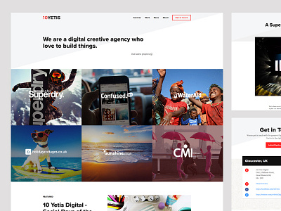 10 Yetis Digital Branding agency branding homepage ui ux web design