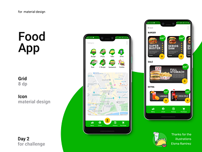 Food App app application challenge delivery delivery app design ui uidesign ux uxui