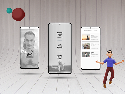 Yoga App app design mobile ui ux