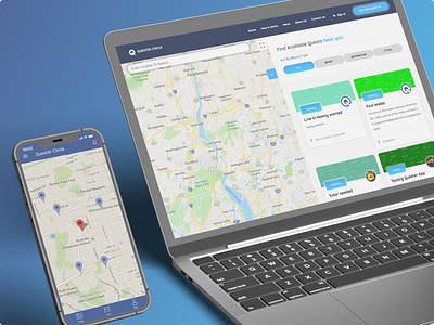 Quester Website & Application app branding design graphic design mobile ui ux