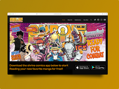 Comics Book Website app branding design graphic design mobile ui ux