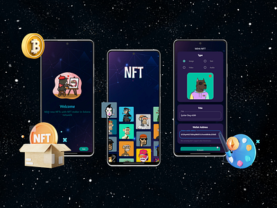 NFT Maker app app dev design flutter metaverse mobile ui ux