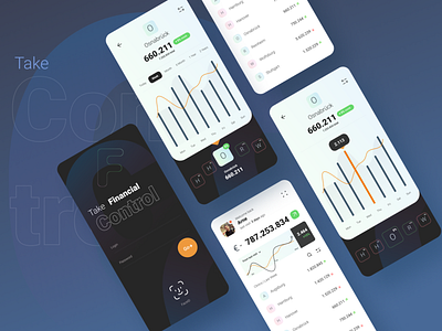 Mobile App • Clinical finance management financial app ui ux