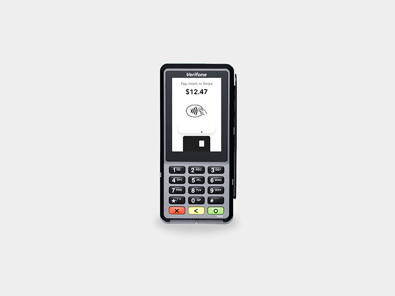 In Person Payments credit card gif payments terminal transaction