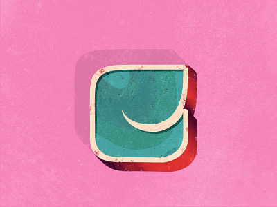 Lowercase С for 36 Days of Type 36 days of type 36daysoftype c 36daysoftype07 70s adobe photoshop c colorful handdrawn illustration lettering retro textures typogaphy typography art