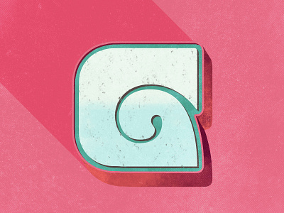 Uppercase G for 36 Days of Type 36 days of type 36daysoftype g 36daysoftype07 70s adobe photoshop colorful handdrawn handlettering illustration lettering retro textures type art typogaphy