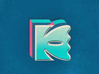 Lowercase P for 36 Days of Type 36 days of type 36daysoftype p 36daysoftype07 70s adobe photoshop colorful handdrawn handlettering illustration lettering retro textures typography