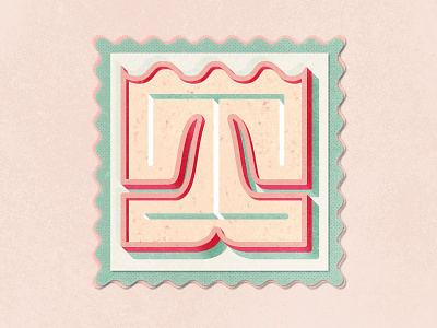 Uppercase T for 36 Days of Type 36 days of type 36daysoftype t 36daysoftype07 70s adobe photoshop colorful handdrawn handlettering illustration lettering retro textures type art typography