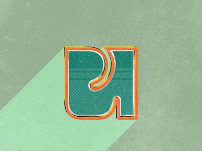 Lowercase U for 36 Days of Type 36 days of type 36daysoftype u 36daysoftype07 70s adobe photoshop colorful handdrawn handlettering illustration lettering retro textures type art typography