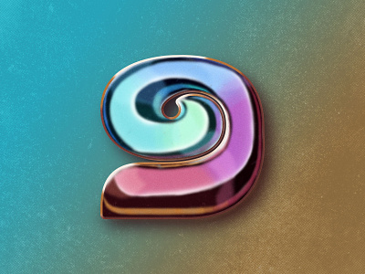 Nine for 36 Days of Type 36 days of type 36daysoftype07 70s adobe photoshop colorful handdrawn handlettering illustration lettering retro textures type art typography