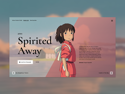 Studio Ghibli - Movie Website