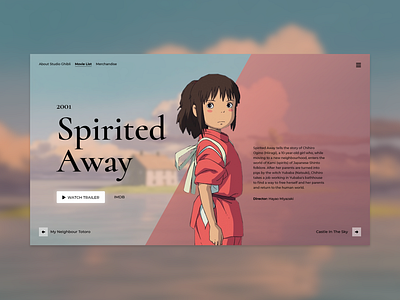 Studio Ghibli - Movie Website